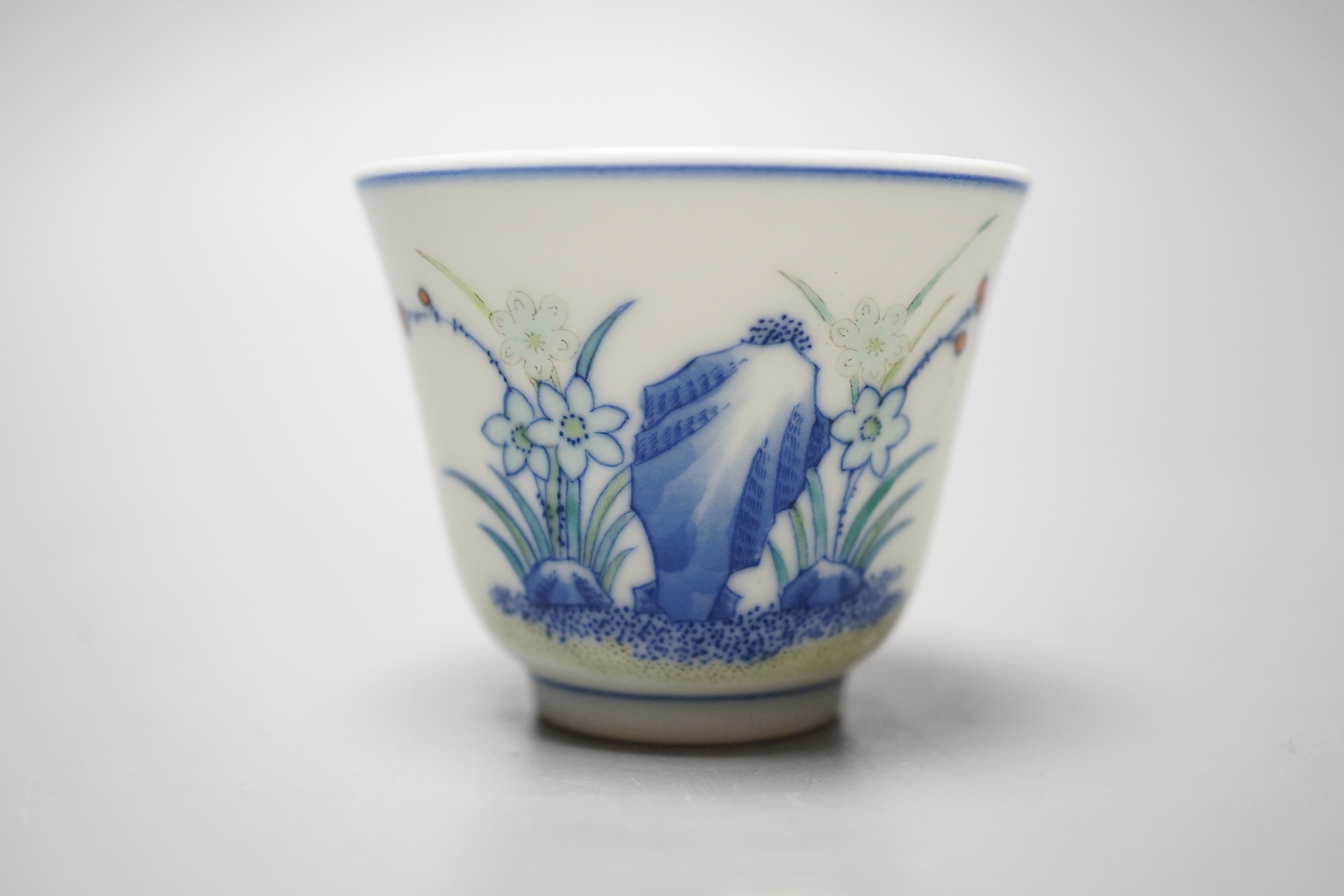 A Chinese doucai cup, 4.5cm tall